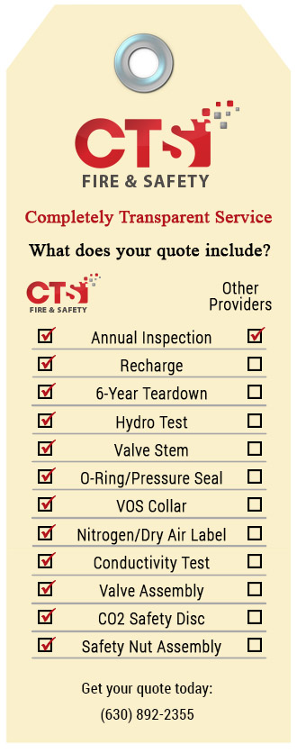 Completely Transparent Service. What does your quote include? Get your quote today: (630) 892-2355